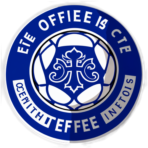 Sporty Everton Sticker Featuring Team Crest and Soccer Ball