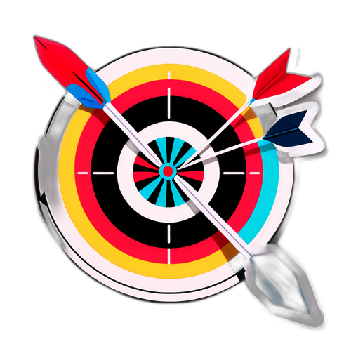 Doel met Pijlen Sticker