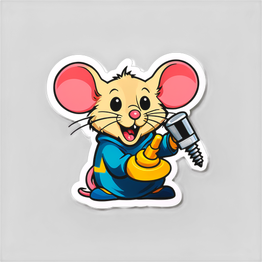 Unlock Your Creativity with This Adorable Mouse Doing What You Can't: Tightening Screws!