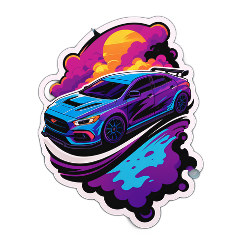 Design samolepky s automobilovým tématem
