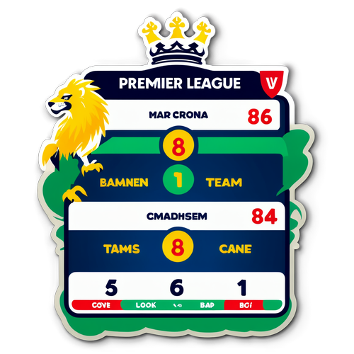 Stiker Standings Liga Premier yang Dinamis
