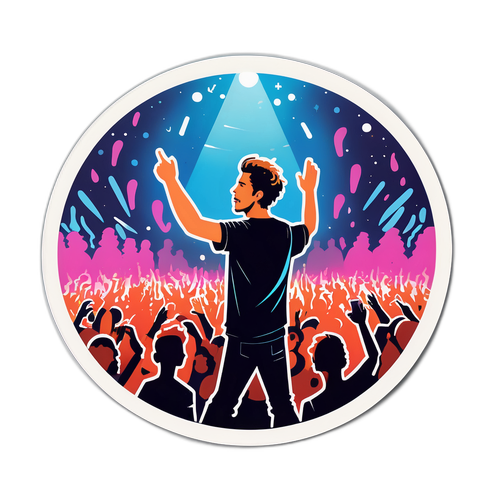 Illustration d'un concert avec Nekfeu