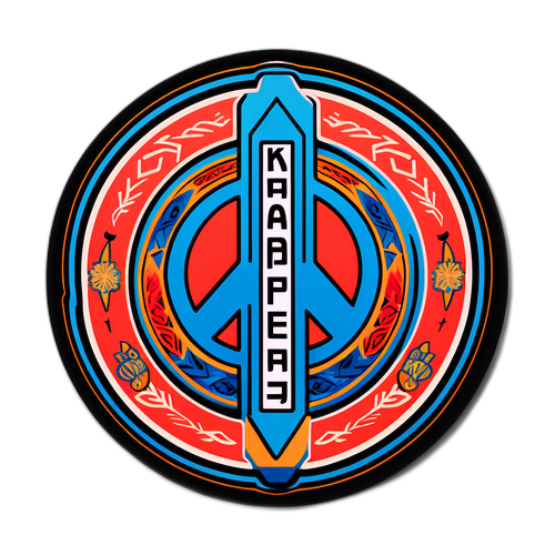 עיצוב מדבקה בולט עם המילה 'Kidnapped' באותיות עבריות