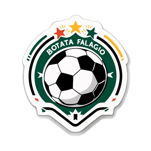 Design di un adesivo dinamico con un pallone da calcio