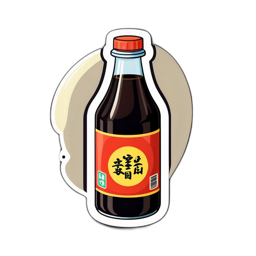 酱油瓶贴纸