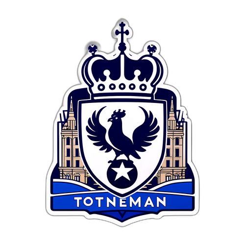 Tottenham-logo med ikoniske landemerker