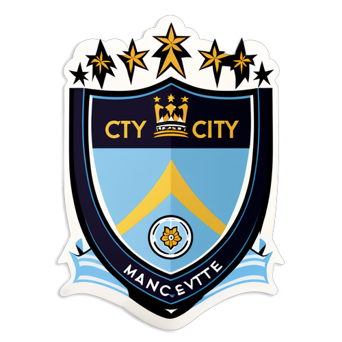 Combinação Impressionante: O Emblema do Manchester City com Toques de Newcastle!