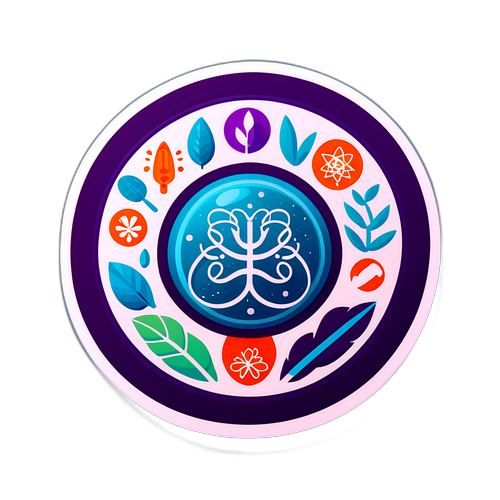 현대 생명과학 디자인 스티커