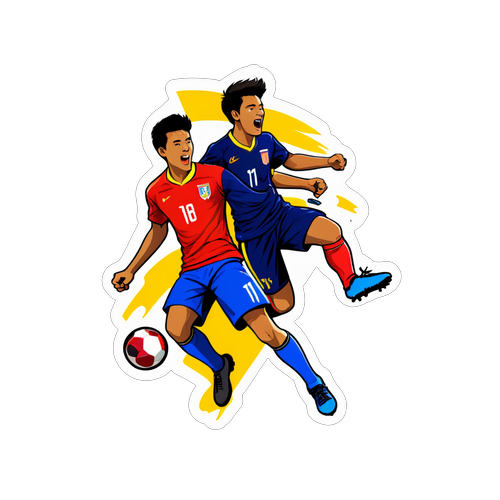 Pertandingan Penuh Gairah! Sticker Sepakbola Thailand vs Malaysia U19 yang Wajib Dimiliki Penggemar!