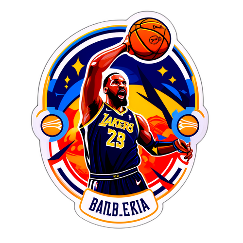 充滿運動能量的NBA瞬間貼紙