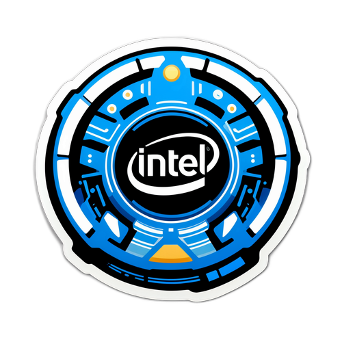 Stiker Berinspirasi Teknologi Intel