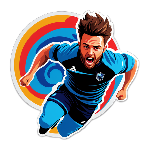 Stiker Josh Brownhill dalam Aksi