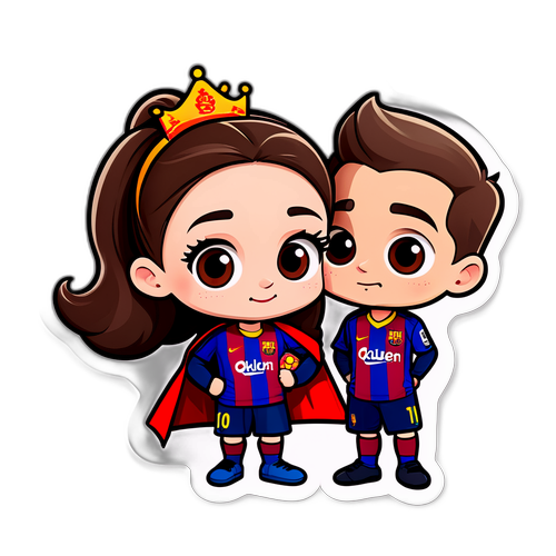 可愛的巴薩和切爾西粉絲卡通角色貼紙