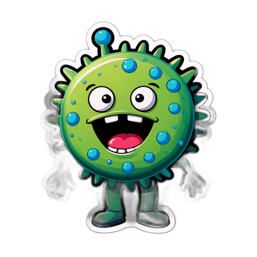 स्वास्थ्य थीम पर आधारित मजेदार वायरस कैरेक्टर