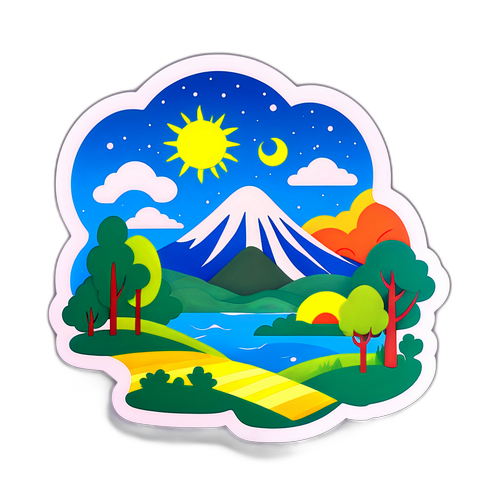 포근한 풍경 스티커