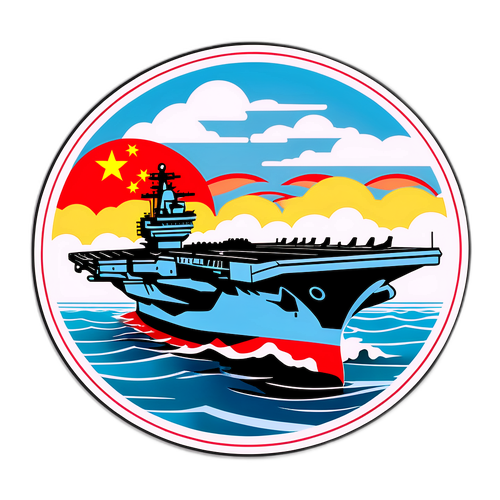 中国航母的雄伟形象