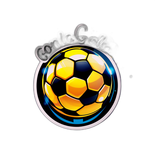 Fotbollsgala och glamour med reflekterande bokeh-bakgrund