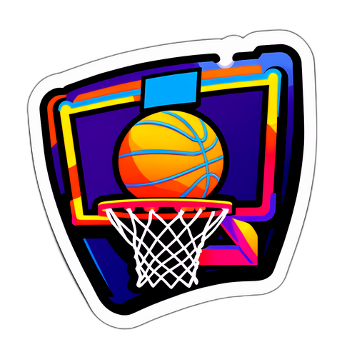 Basketball Hoop na may Nakaka-inspire na Quote
