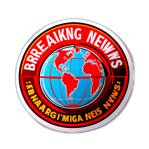 Breaking News Sticker Design