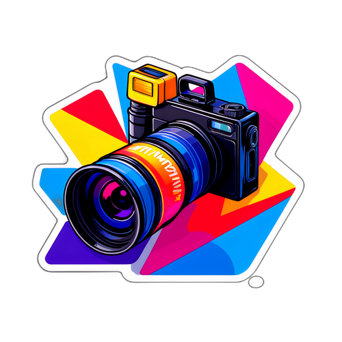 Kolorowa kamera w stylu TVN