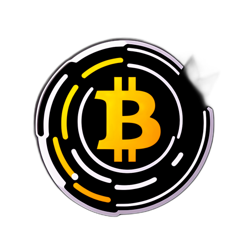 Stylizovaná image Bitcoinu představující vzestupnou trendovou čáru k bohatství