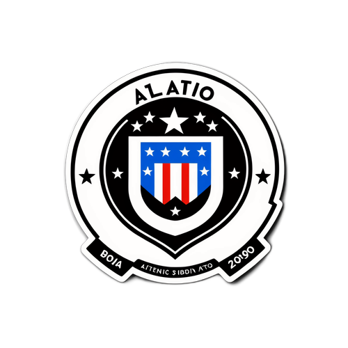 Thiết kế nhãn dán với logo Atlético Madrid và Botafogo
