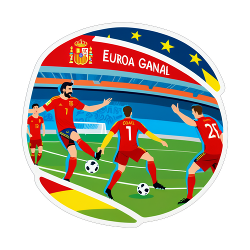 Euro 2024: Le But de la Gloire qui Fait Trembler le Stade! Découvrez la Scène Épique en Dessin!