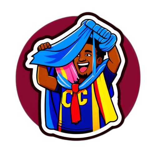 FC Barcelona Enthousiasme Sticker