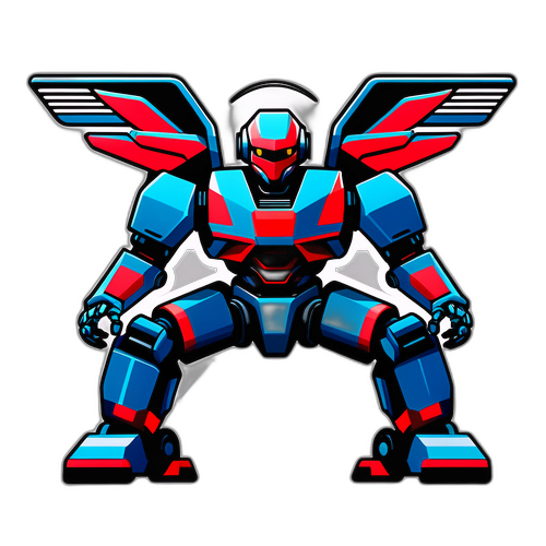 三菱重工業の先進技術を象徴するロボットと航空機のデザイン