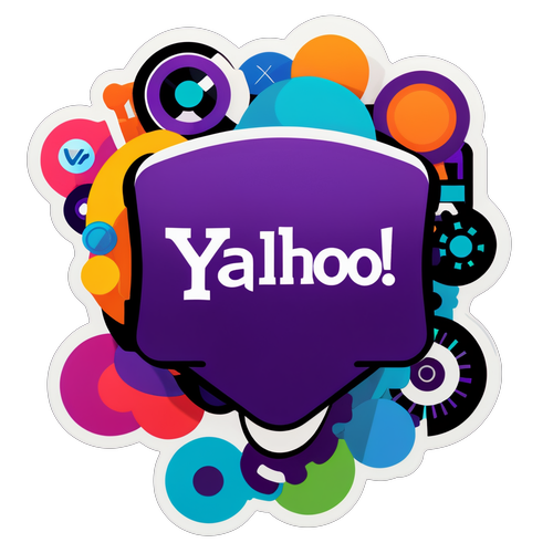 Sticker ng Yahoo na may Temang Teknolohiya