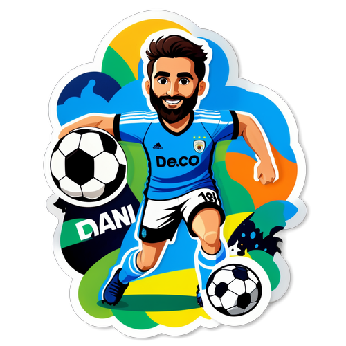 Dani Carvajal'ın Aksiyon Anı: Sahada 'Onurla Savun!' Mesajıyla Yürekleri Hoplatacak Sticker!