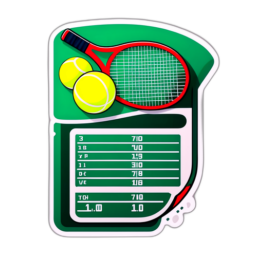आज के टेनिस स्कोर का डायनेमिक स्टिकर