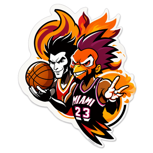 Miami Heat vs Phoenix Suns Sticker