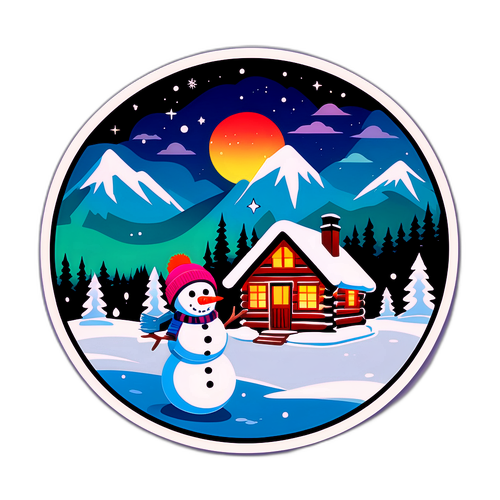 Scena Invernale Accogliente in Alaska