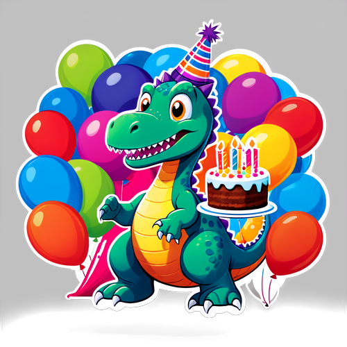 Happy Dinosaur Birthday Celebration