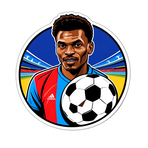 Sticker z portretem Jules'a Koundé