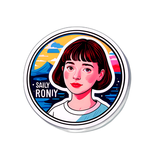 Stiker Seni Sally Rooney