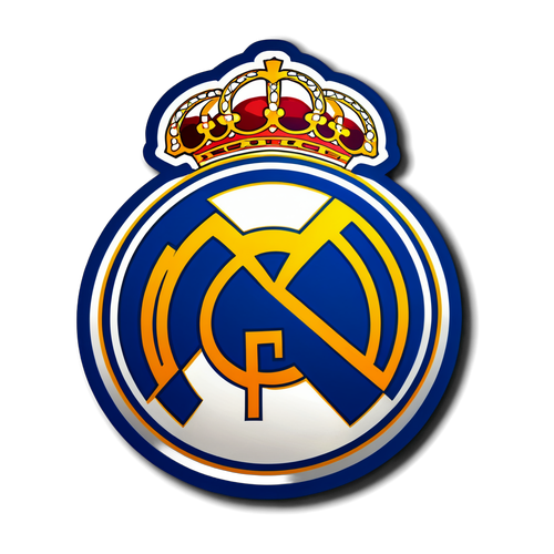 Emblema del Real Madrid con Raggi di Luce