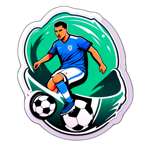 Sticker đẹp về vẻ đẹp của bóng đá