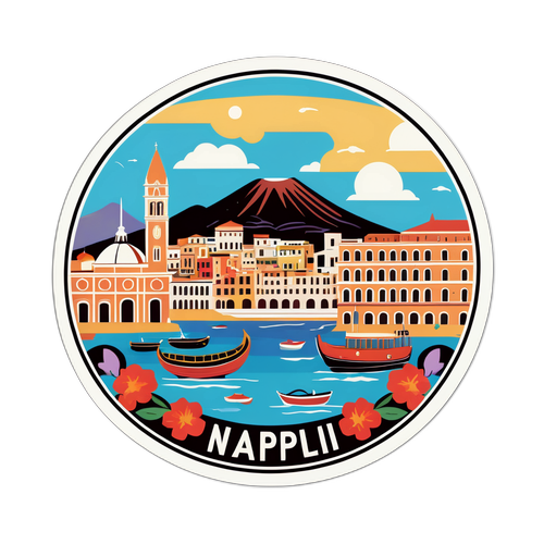 Napoli'nin Kültürel Sembolleri Stickerı
