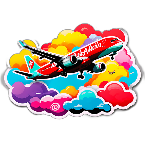 Isang Malikhain na Paglalarawan ng Erplane ng AirAsia