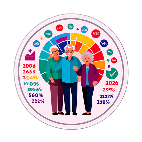 Наклейка на тему пенсійного індексування 2026