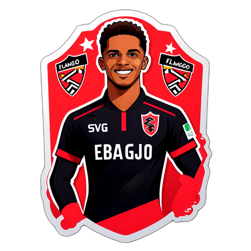 Adesivo do Jogador Allan Souza do Flamengo