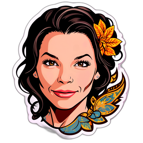 Samolepka Evangeline Lilly s dotekem fantasy stylu