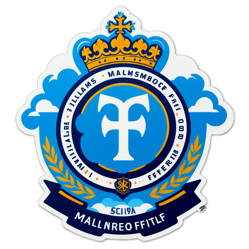 Klistermärke med Malmö FF:s logotyp