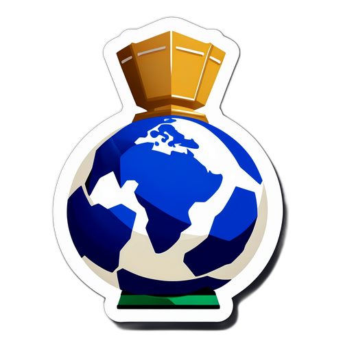 축구공과 월드컵 트로피