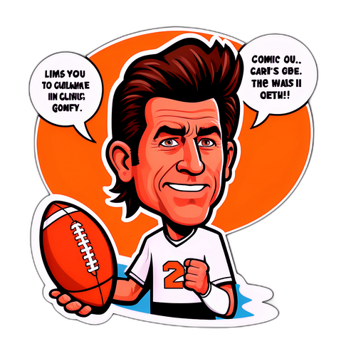 Mike Gundy Motivational Cartoon Sticker