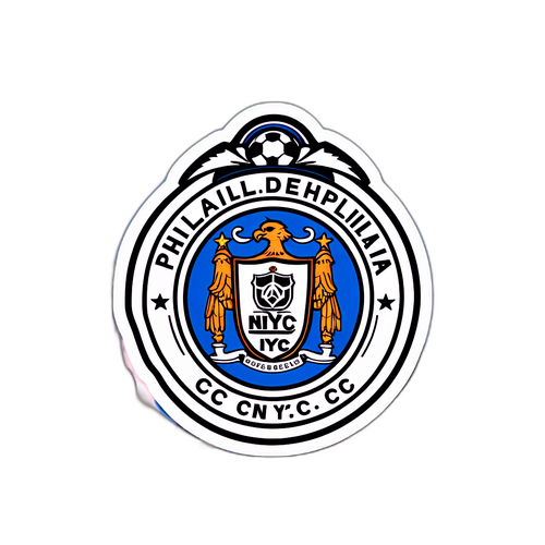 Sticker de fútbol urbano de Philadelphia y NYC FC