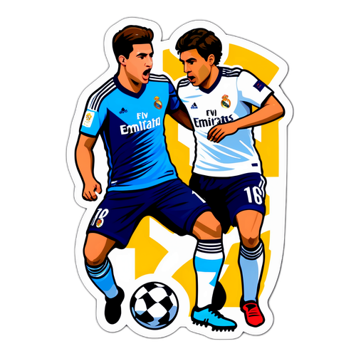 塔拉韋拉與馬德里比賽的聯合貼紙