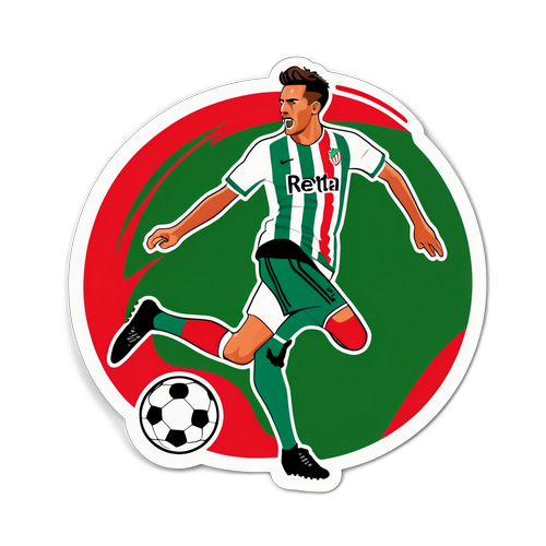 Sticker ng Manlalaro ng Soccer